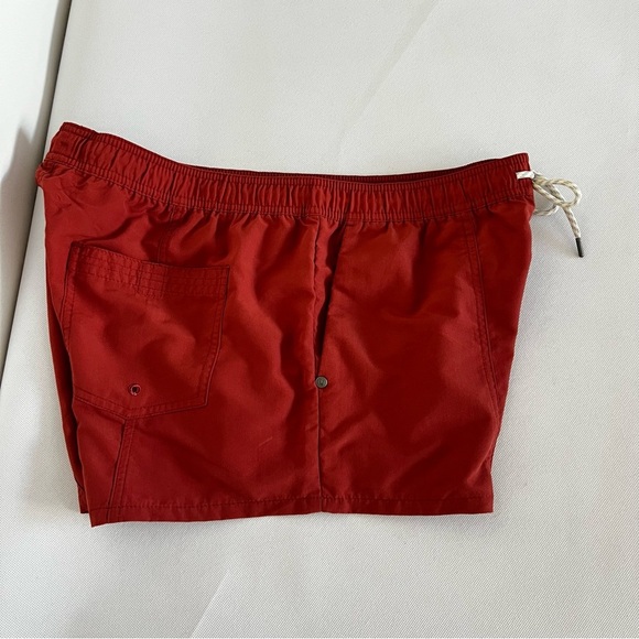 Vuori Sunwashed Short Sienna Size Large Elastic Waist Burnt Orange Performance - Picture 12 of 15